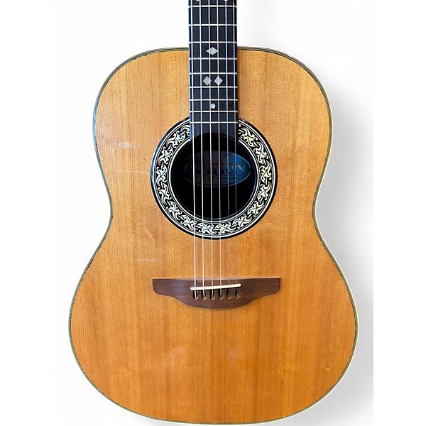 Vintage 1981 Ovation Balladeer Natural Acoustic Guitar