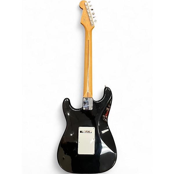 Used Fender Artist Series Jimmie Vaughan Tex-Mex Stratocaster Black Solid Body Electric Guitar