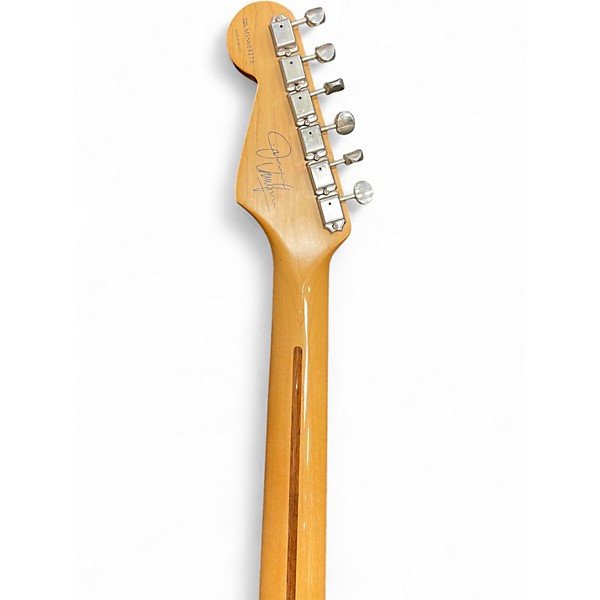 Used Fender Artist Series Jimmie Vaughan Tex-Mex Stratocaster Black Solid Body Electric Guitar