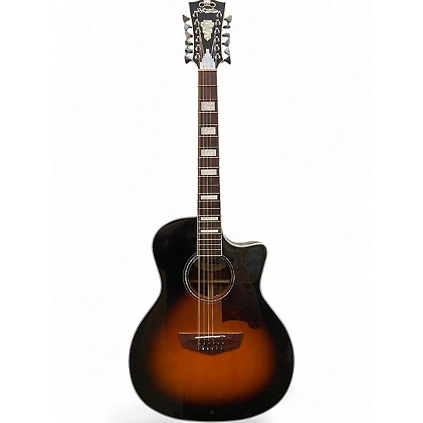 Used D'Angelico premier gramercy sunburst 12 String Acoustic Electric Guitar