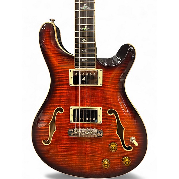 Used PRS Se Piezo Semi Hollow 2 Color Sunburst Hollow Body Electric Guitar