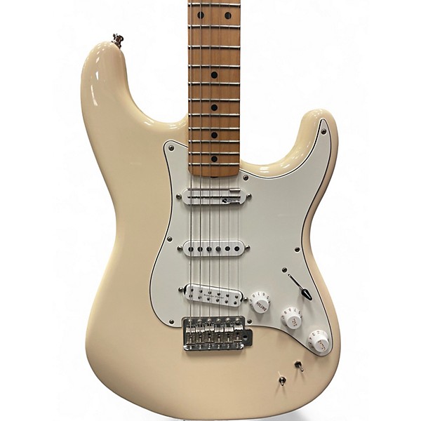 Used Fender EOB Stratocaster Olympic White Solid Body Electric Guitar