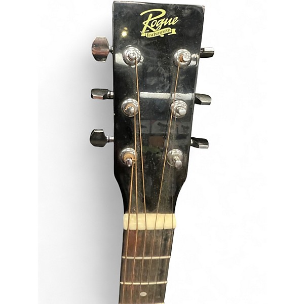 Used Rogue RA-090 Dreadnought Black Acoustic Guitar
