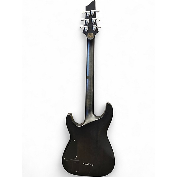 Used Schecter Guitar Research C1 Platinum Trans Black Solid Body Electric Guitar