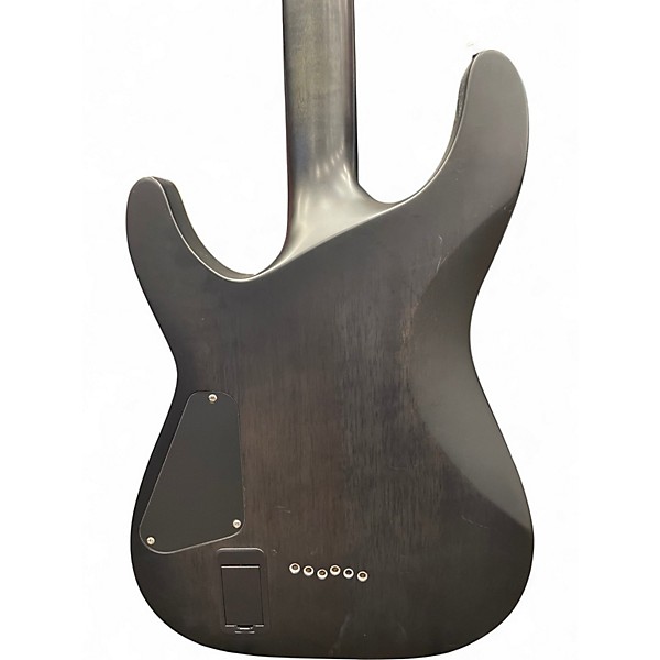 Used Schecter Guitar Research C1 Platinum Trans Black Solid Body Electric Guitar