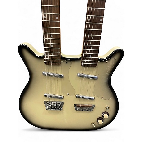 Used Danelectro 12/6 Doubleneck BURST Hollow Body Electric Guitar