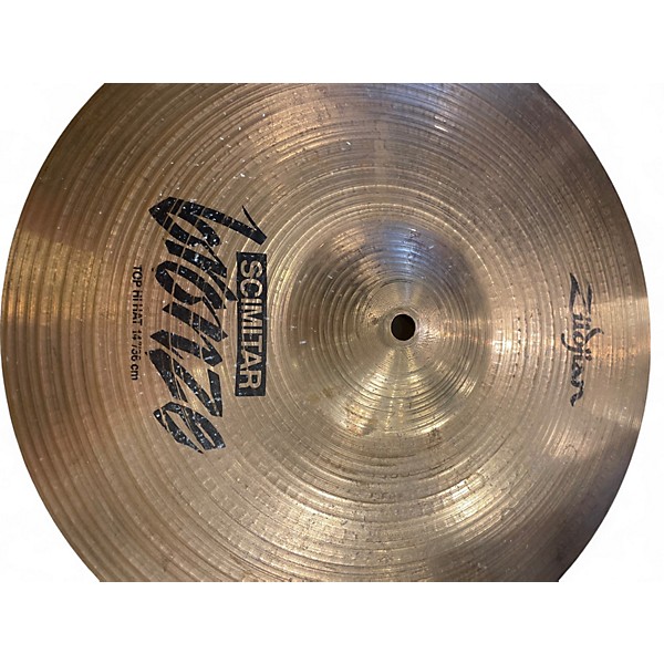 Used Zildjian 14in Scimitar Hi Hat Pair Cymbal