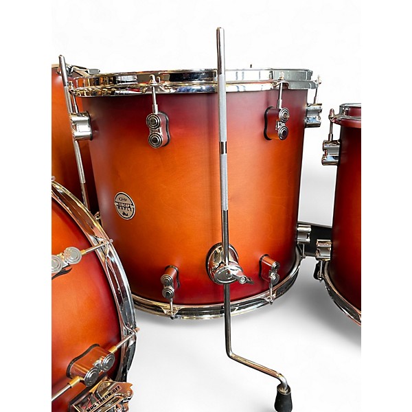 Used PDP by DW 6 Piece CONCEPT MAPLE Tobacco Burst Drum Kit