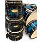 Used Pearl 7 Piece Masterworks Blue Burst Drum Kit