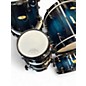 Used Pearl 7 Piece Masterworks Blue Burst Drum Kit
