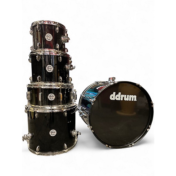 Used ddrum 5 Piece D2 Black Drum Kit