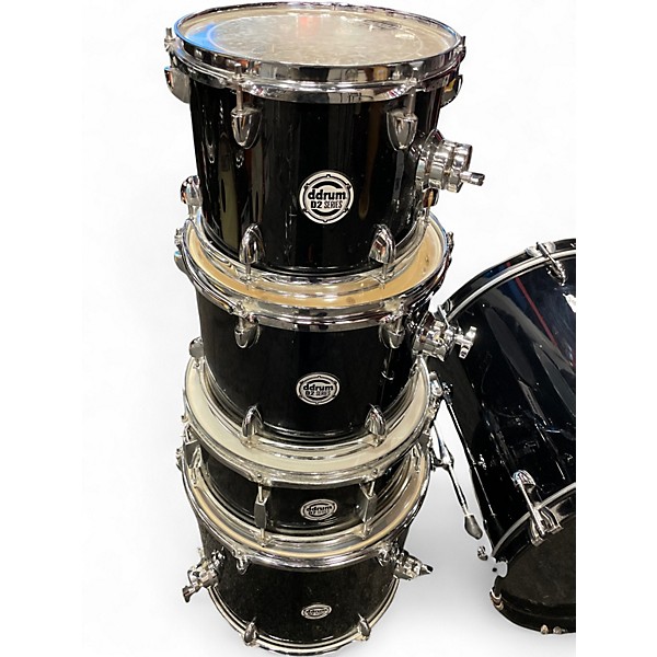 Used ddrum 5 Piece D2 Black Drum Kit