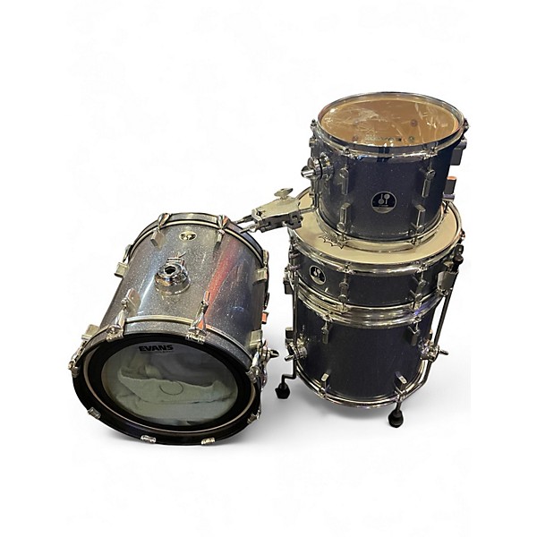 Used SONOR 4 Piece Safari Galaxy Blue Drum Kit