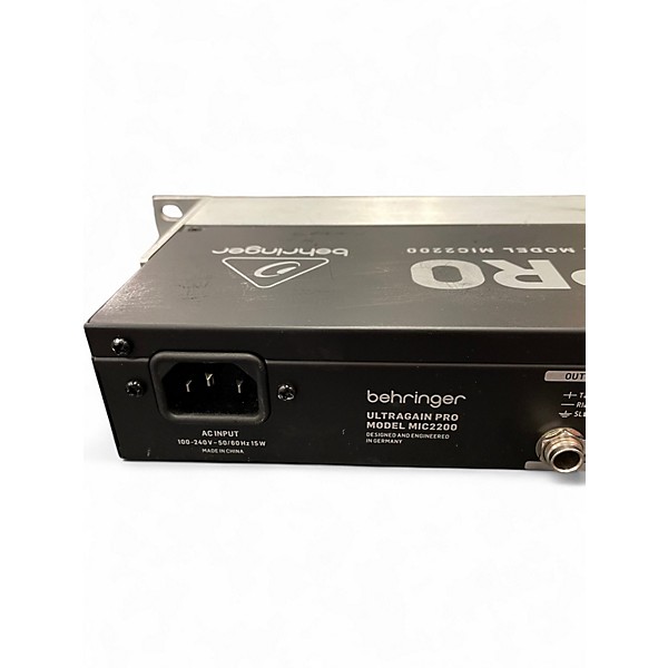 Used Behringer Ultragain Pro MIC2200 Microphone Preamp