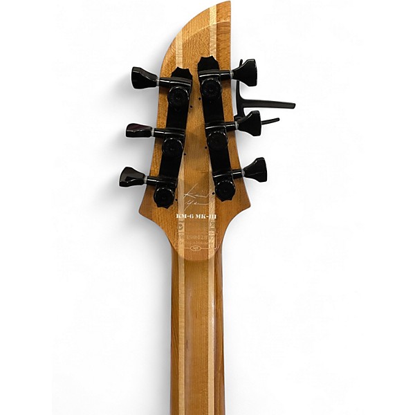 Used Schecter Guitar Research KM6 MKIII Trans Black Solid Body Electric Guitar