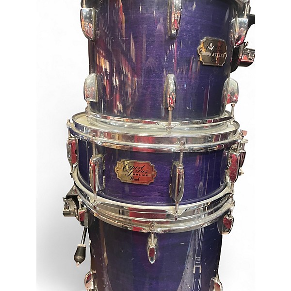 Used Pearl 5 Piece Export Purple Drum Kit