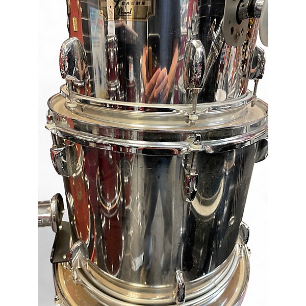 Used Pearl 4 Piece Export Chrome Drum Kit