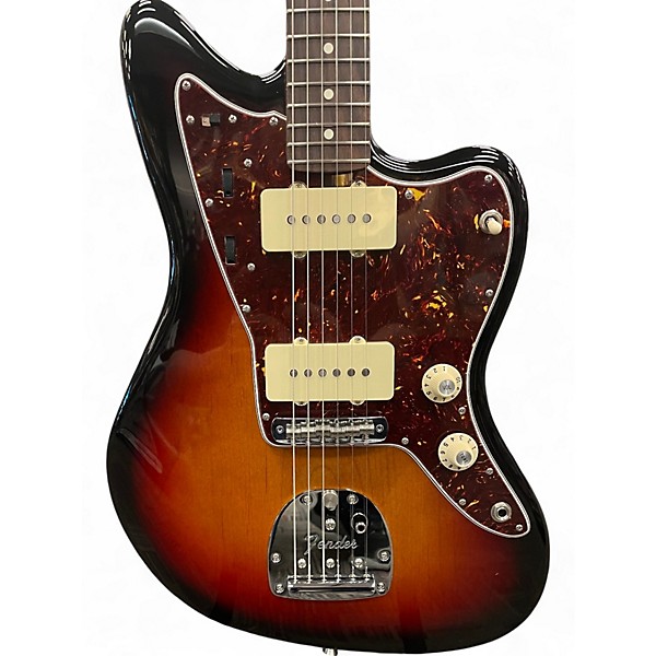 Used Fender American Pro II Jazzmaster Sunburst Solid Body Electric Guitar