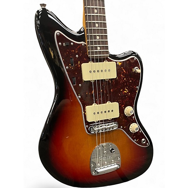 Used Fender American Pro II Jazzmaster Sunburst Solid Body Electric Guitar