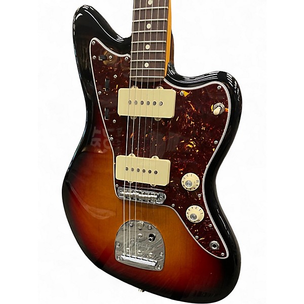 Used Fender American Pro II Jazzmaster Sunburst Solid Body Electric Guitar