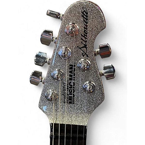 Used 2020 Ernie Ball Silhouette BFR  Silver Flake Solid Body Electric Guitar
