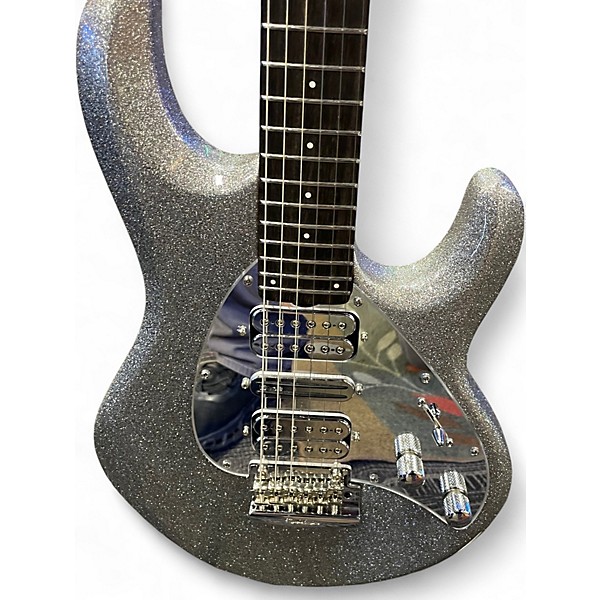 Used 2020 Ernie Ball Silhouette BFR  Silver Flake Solid Body Electric Guitar