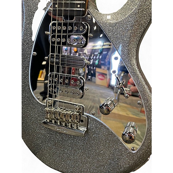 Used 2020 Ernie Ball Silhouette BFR  Silver Flake Solid Body Electric Guitar