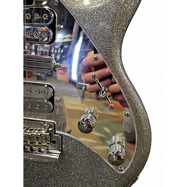 Used 2020 Ernie Ball Silhouette BFR  Silver Flake Solid Body Electric Guitar