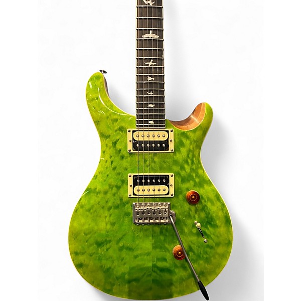 Used PRS SE Custom 24 Trans Green Solid Body Electric Guitar