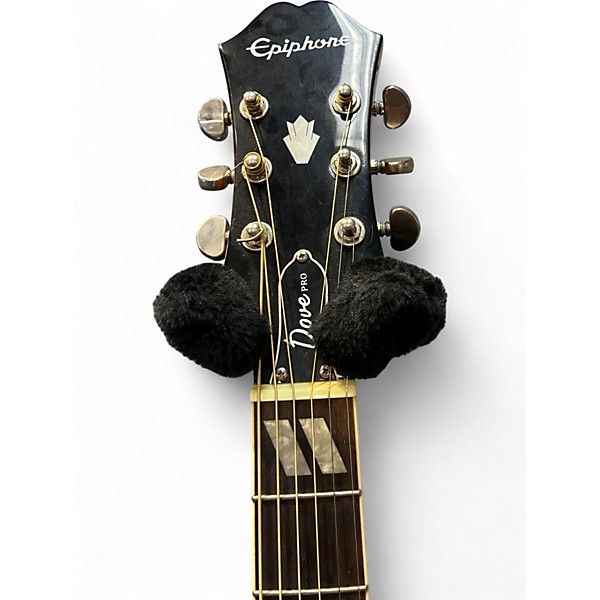 Used Epiphone Dove Pro Cherry Sunburst Acoustic Electric Guitar