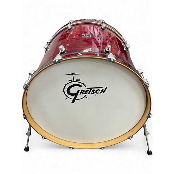 Used Gretsch Drums 4 Piece Catalina Club Rock GLOSS CRIMSON BURST Drum Kit