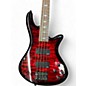 Used Schecter Guitar Research Stiletto Extreme 4 String Black Cherry Electric Bass Guitar