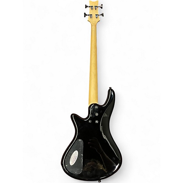Used Schecter Guitar Research Stiletto Extreme 4 String Black Cherry Electric Bass Guitar