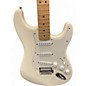 Used 2005 Fender Standard Stratocaster Olympic White Solid Body Electric Guitar