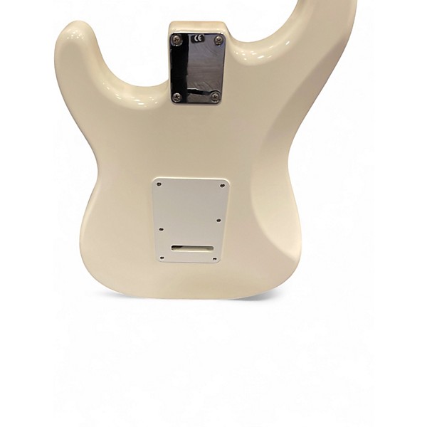 Used 2005 Fender Standard Stratocaster Olympic White Solid Body Electric Guitar