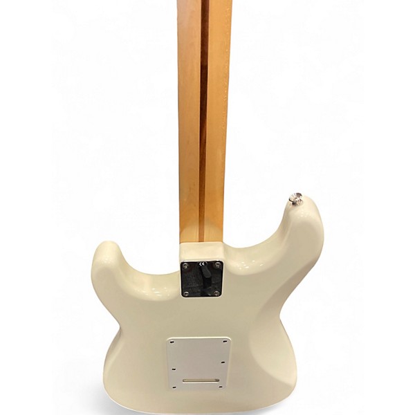 Used 2005 Fender Standard Stratocaster Olympic White Solid Body Electric Guitar