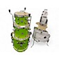 Used PDP by DW 3 Piece New Yorker Lime Green Drum Kit thumbnail