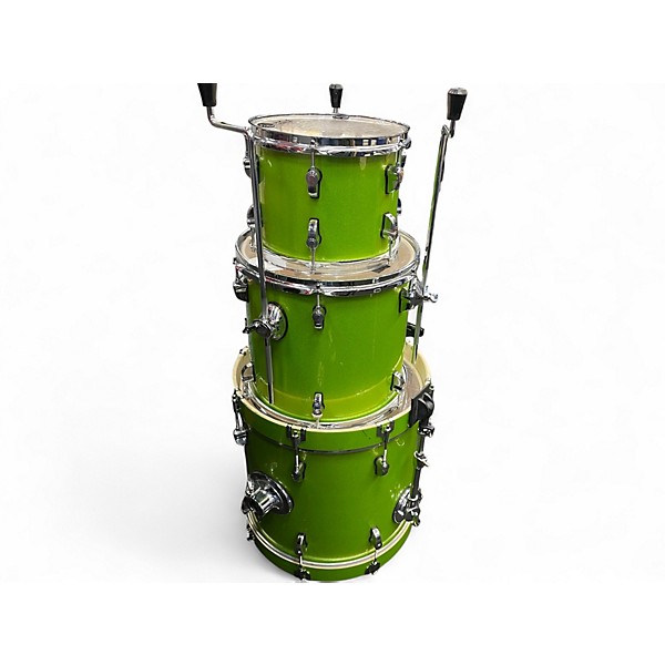 Used PDP by DW 3 Piece New Yorker Lime Green Drum Kit