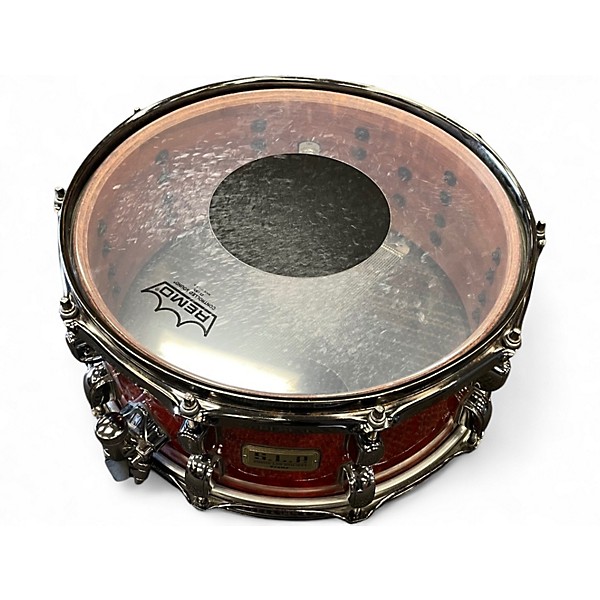 Used TAMA 14X6 SLP G-Bubinga Red Drum