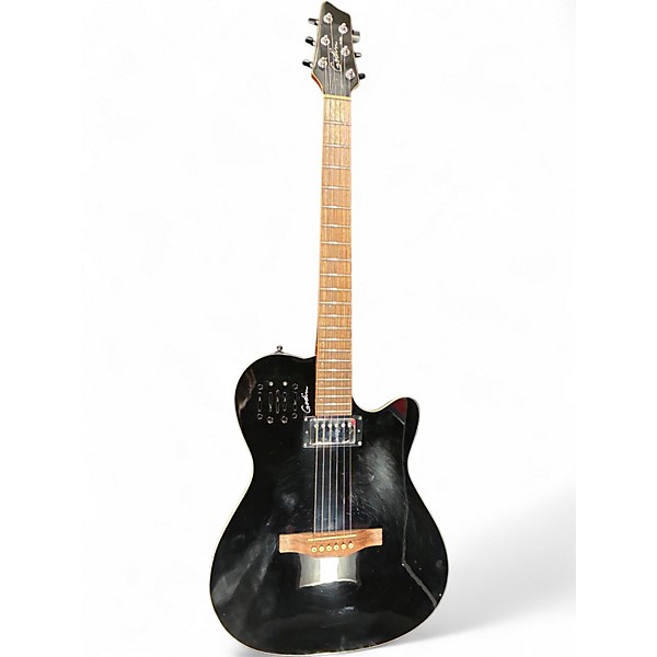 Used 2014 Godin A6 Ultra HG Black Acoustic Electric Guitar
