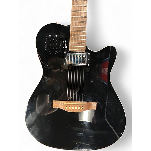 Used 2014 Godin A6 Ultra HG Black Acoustic Electric Guitar