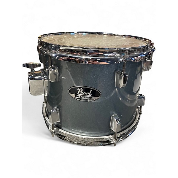 Used Pearl 5 Piece Export CHARCOAL METALLIC Drum Kit