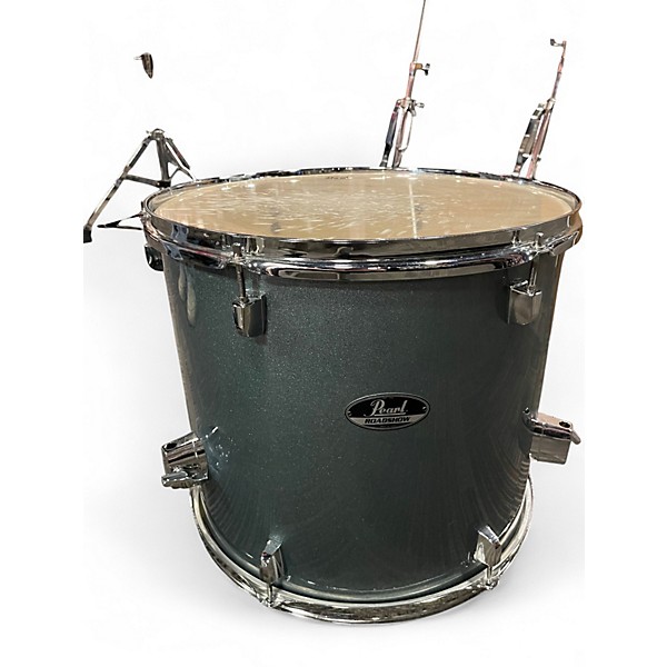 Used Pearl 5 Piece Export CHARCOAL METALLIC Drum Kit