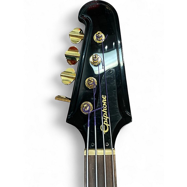 Used Epiphone Rex Brown Thunderbird Black Electric Bass Guitar