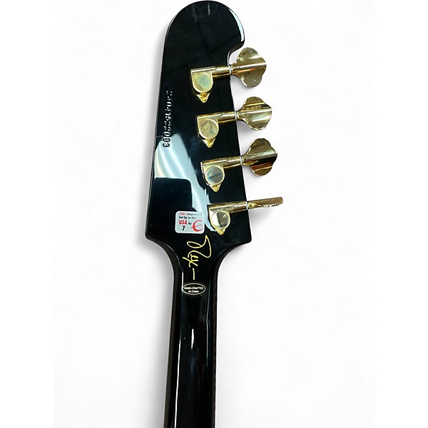 Used Epiphone Rex Brown Thunderbird Black Electric Bass Guitar