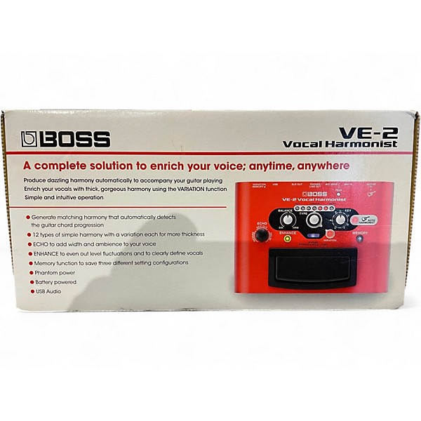 Used BOSS VE2 Vocal Harmonist Effect Processor