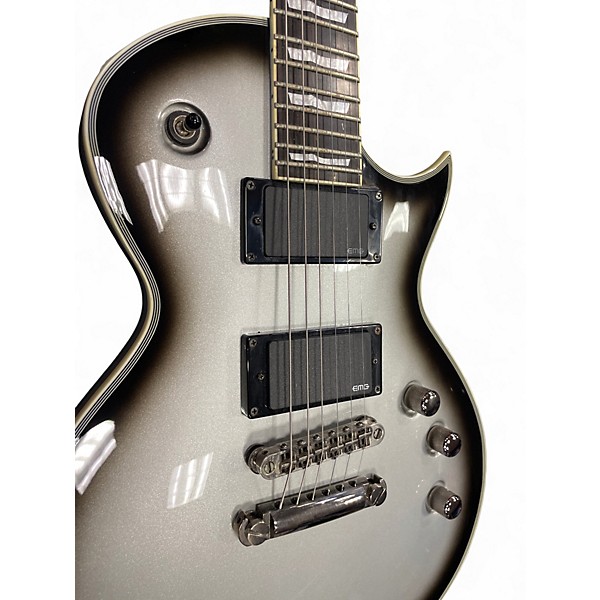 Used ESP EC1000 Deluxe Silver Burst Solid Body Electric Guitar