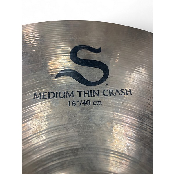 Used Zildjian 16in S Family Medium Thin Crash Cymbal