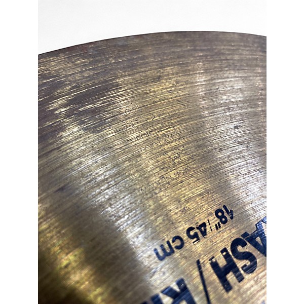 Used Zildjian 18in Scimitar Crash Ride Cymbal