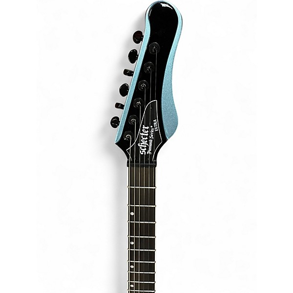 Used Schecter Guitar Research DIAMOND SERIES ULTRA Pelham Blue Solid Body Electric Guitar